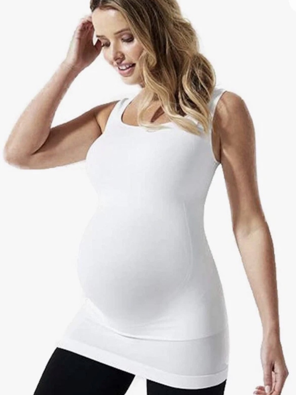 BLANQI White Maternity Tank Top